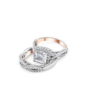Size 6, 9 double band Engagement ring